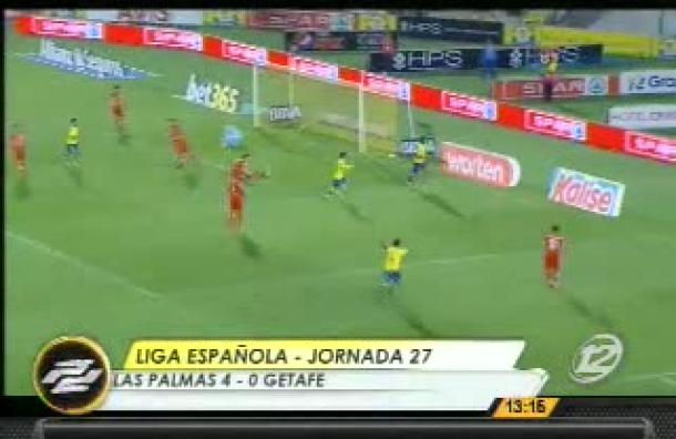 Las Palmas ganó 4 a 0 a Getafe