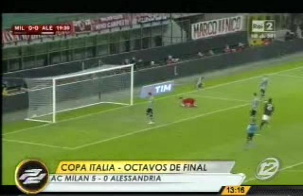 AC Milán se impuso por goleada ante el Alessandria