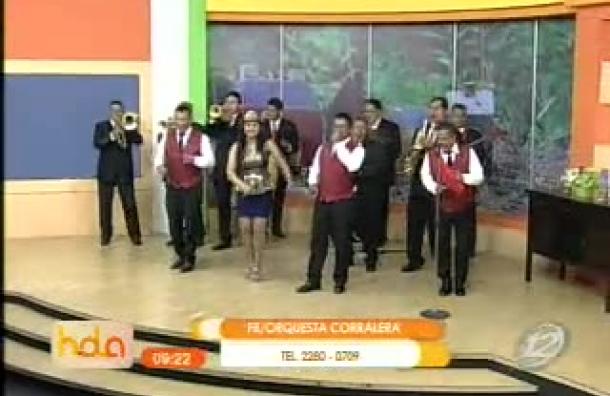 «La Orquesta «Corralera» cantó en Hola El Salvador