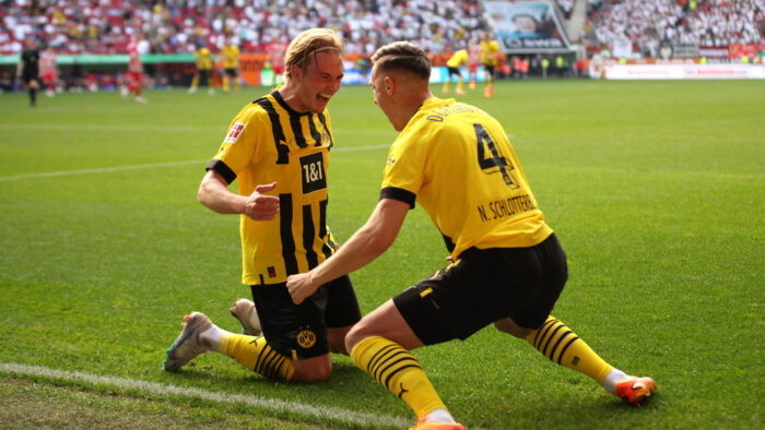 Julian Brandt Nico Schlotterbeck FC Augsburg v Borussia Dortmund Bundesliga 05212023
