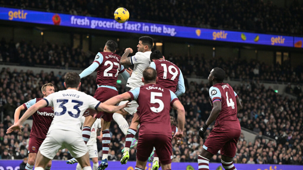 Cristian Romero Tottenham v West Ham Premier League 12072023 (Sebastian Frej/MB Media/Getty Images)